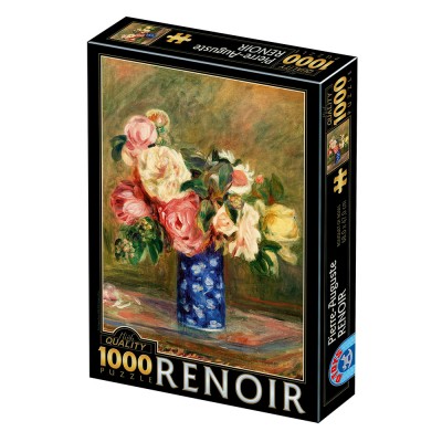 Puzzle Dtoys-77684 Renoir Auguste - Bouquet of Roses