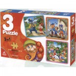 Puzzle   Contes et Légendes : Le Petit Chaperon Rouge, Pinocchion, Blanche Neige et les 7 Nains