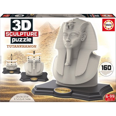 Educa-16503 Puzzle Sculpture 3D - Toutankhamon