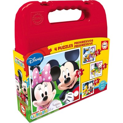 Educa-16505 4 Puzzles - Mickey Mouse Club House