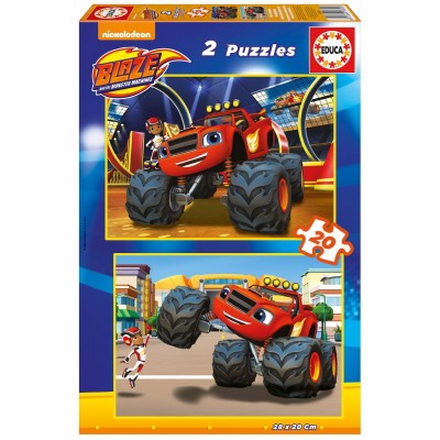 Educa-16820 2 Puzzles - Blaze and The Monster Machines