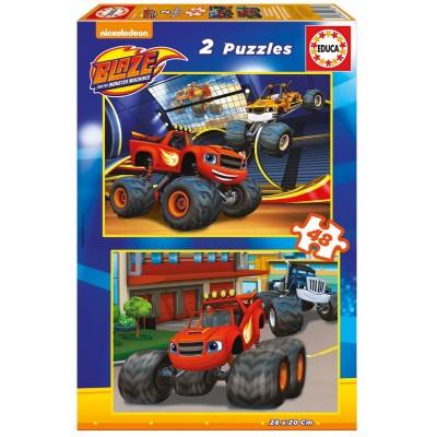 Educa-16821 2 Puzzles - Blaze and The Monster Machines