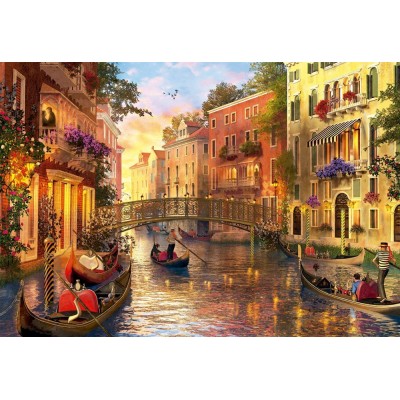Puzzle Educa-17124 Dominic Davison, Sunset in Venice