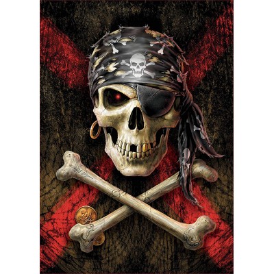 Puzzle Educa-17964 Crâne de pirate