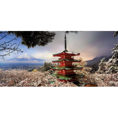 Puzzle Educa-18013 Fuji & Pagoda