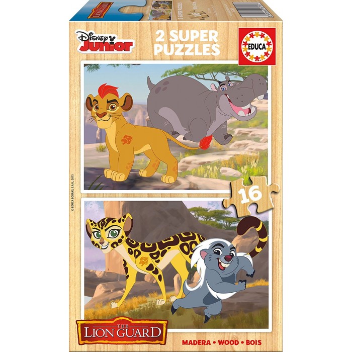   2 Puzzles en Bois - The Lion Guard