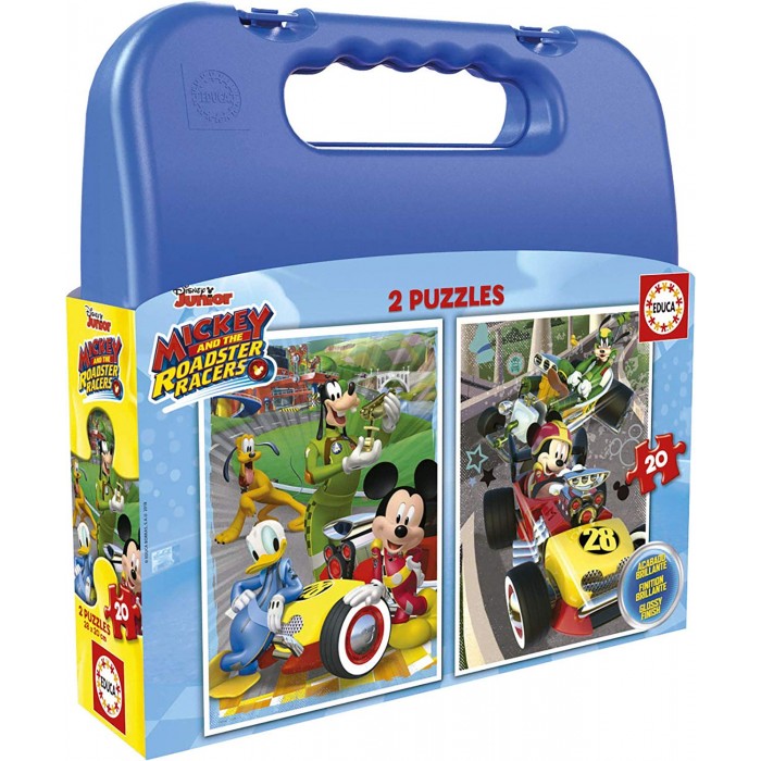   2 Puzzles - Mickey Roadster Racers