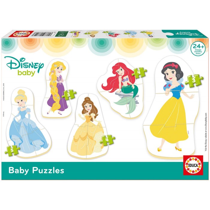   5 Puzzles - Disney Princess