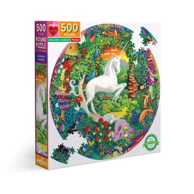 Puzzle eeBoo-50725 JARDIN DE LICORNE