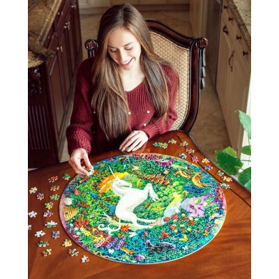 Puzzle eeBoo-50725 JARDIN DE LICORNE