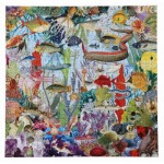 Puzzle  eeBoo-51159 PIERRES PRÉCIEUSES ET POISSONS
