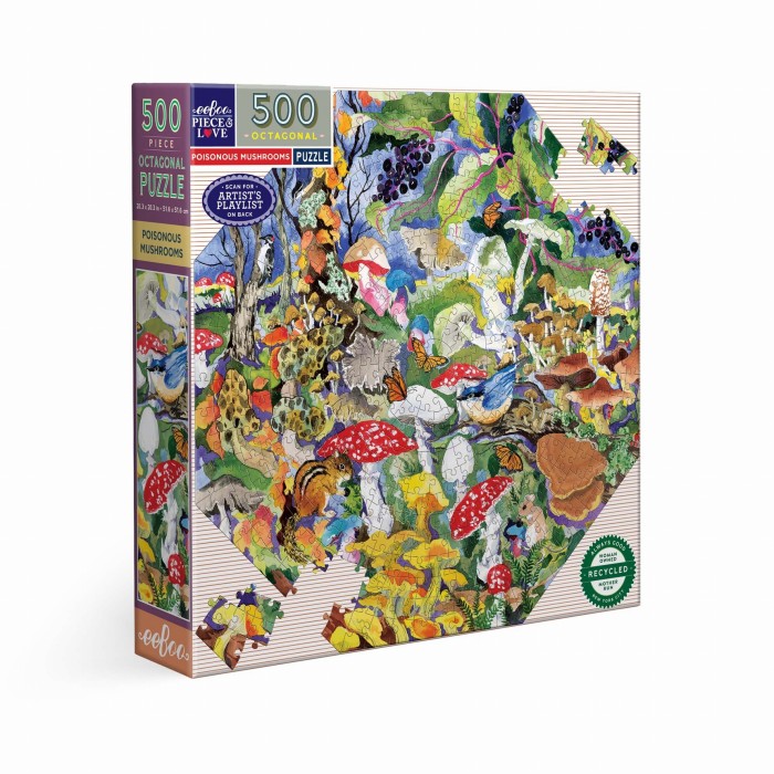 Puzzle  eeBoo-52129 Champignons Vénéneux