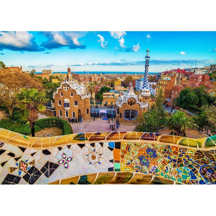 Puzzle  Enjoy-Puzzle-1056 View from Park Guell, Barcelona