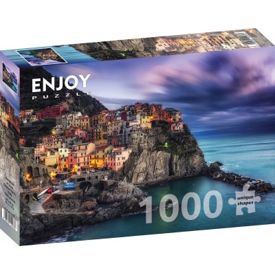 Puzzle Enjoy-Puzzle-1077 Manarola at Dusk, Cinque Terre, Italy