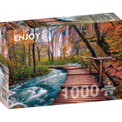 Puzzle Enjoy-Puzzle-1089 Forest Stream in Plitvice, Croatia