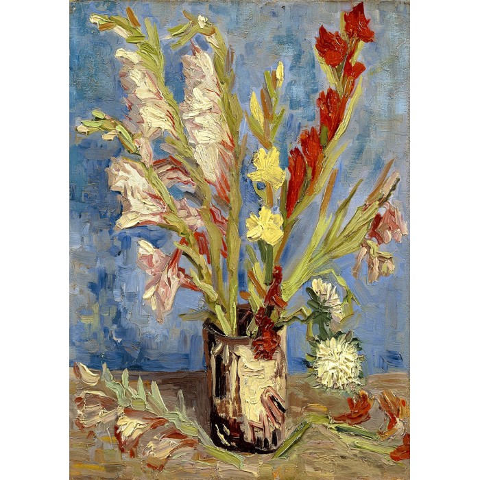 Vincent Van Gogh : Vase aux glaïeuls et asters chinois