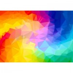 Puzzle  Enjoy-Puzzle-1239 Rainbow Gradient Poligonal Swirl