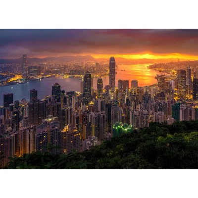 Puzzle Enjoy-Puzzle-1371 Hong Kong au Lever du Soleil