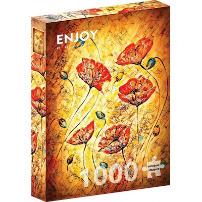 Puzzle Enjoy-Puzzle-1380 Coquelicots rouges