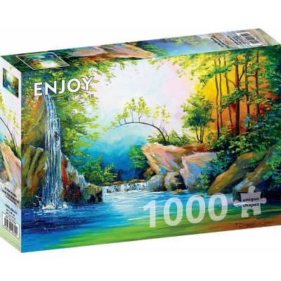 Puzzle Enjoy-Puzzle-1714 Dans les Bois à côté de la Cascade