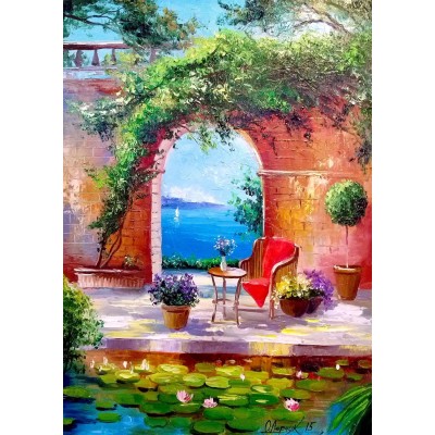 Puzzle Enjoy-Puzzle-1838 Sea View Through the Arch