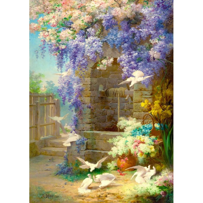 Puzzle  Enjoy-Puzzle-1871 Eugene Bidau - Le Printemps