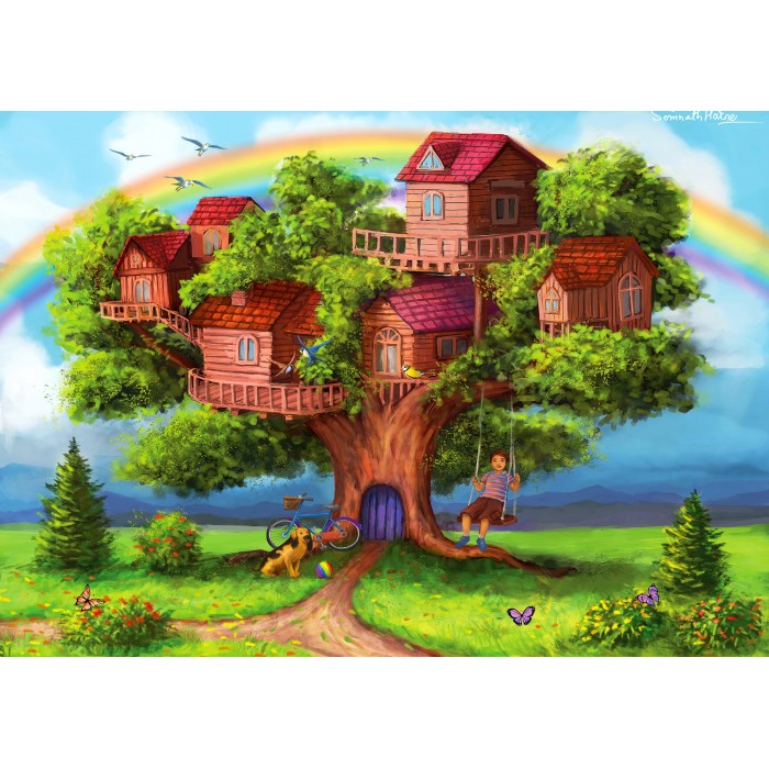 Puzzle  Enjoy-Puzzle-2053 Les Cabanes dans les Arbres