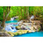 Puzzle  Enjoy-Puzzle-2067 Chute d'Eau Turquoise, Thaïlande