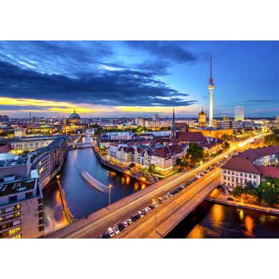 Puzzle Enjoy-Puzzle-2068 Paysage Urbain de Berlin la Nuit