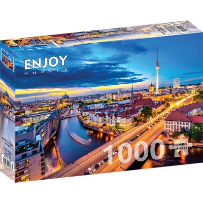 Puzzle Enjoy-Puzzle-2068 Paysage Urbain de Berlin la Nuit