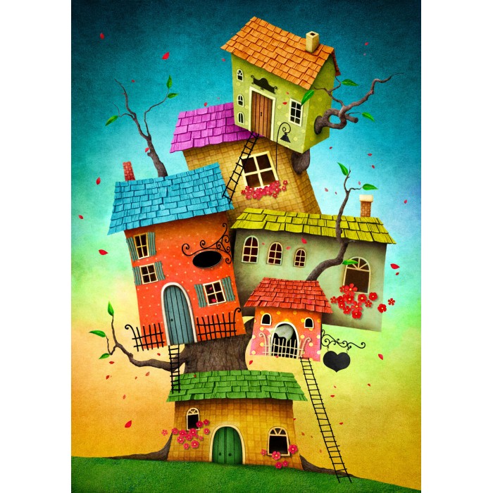 Puzzle  Enjoy-Puzzle-2119 Maisons de Conte de Fées