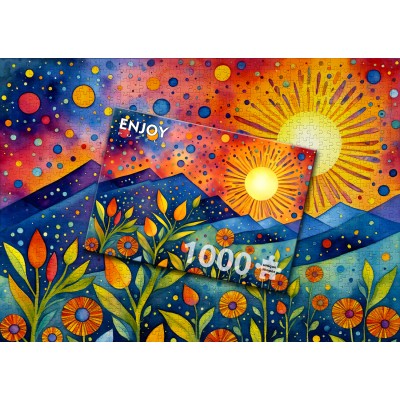 Puzzle Enjoy-Puzzle-2134 Pluie au Coucher du Soleil