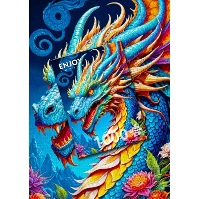 Puzzle Enjoy-Puzzle-2143 Dragon Bleu