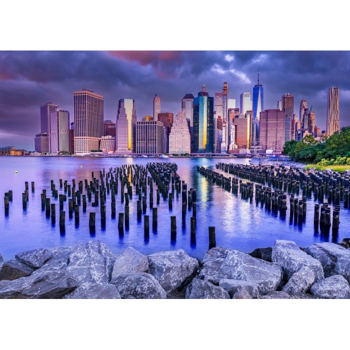 Puzzle   Cloudy Sky Over Manhattan, New York