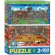 2 Puzzles - Find Me - Basketball & Football Américain
