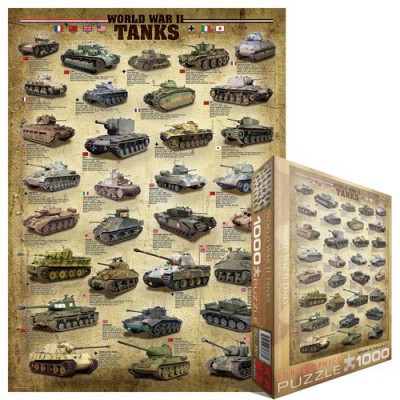 Puzzle Eurographics-6000-0388 Char de la Seconde Guerre Mondiale