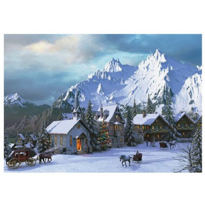 Puzzle Eurographics-6000-0426 Davison - Noël dans les Rocheuses