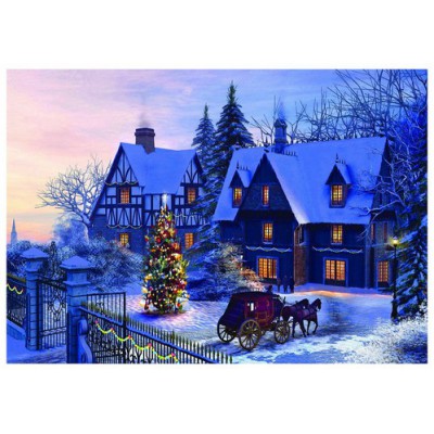 Puzzle Eurographics-6000-0428 Dominic Davison - A la maison pour Noël