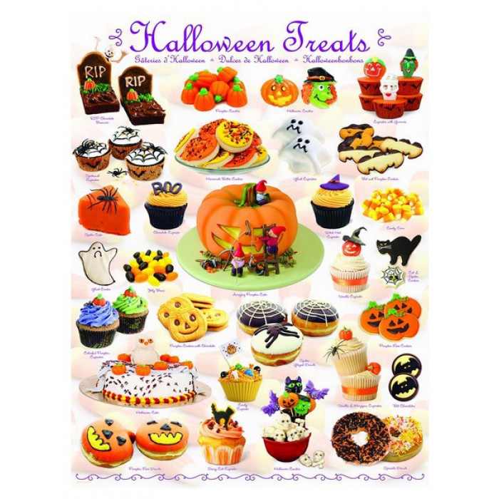 Puzzle Eurographics-6000-0432 Friandises pour Halloween