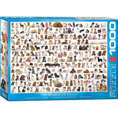 Puzzle Eurographics-6000-0581 Un Monde de Chien