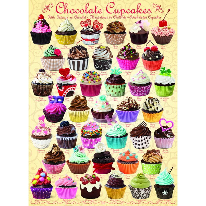 Puzzle Eurographics-6000-0587 Cupcakes au chocolat