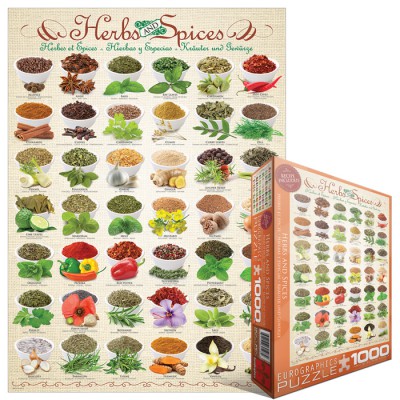 Puzzle Eurographics-6000-0598 Herbes et Épices