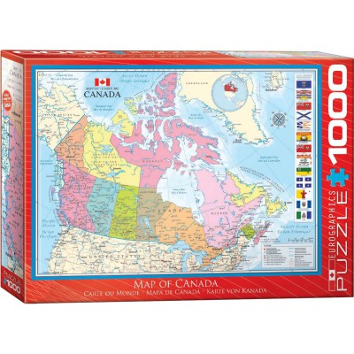 Puzzle Eurographics-6000-0781 Carte du Canada