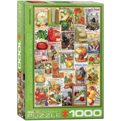 Puzzle Eurographics-6000-0817 Catalogue de Semences de Légumes