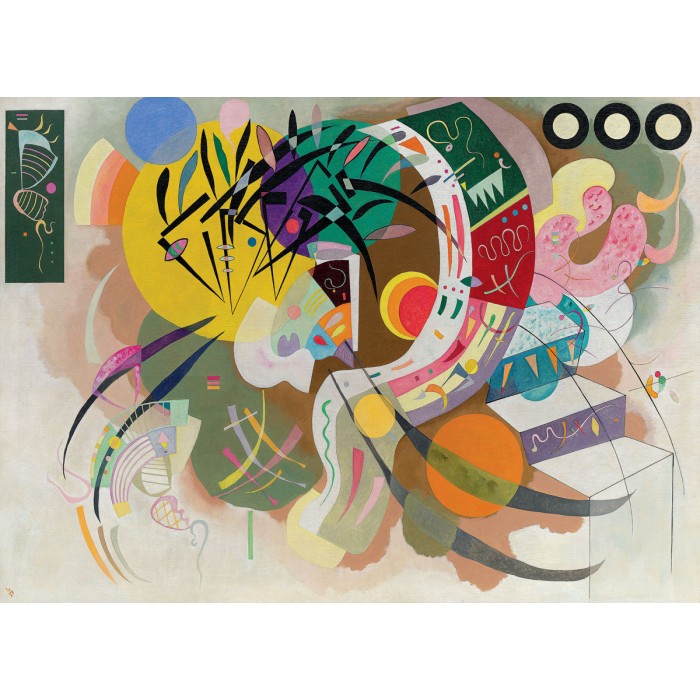 Puzzle Eurographics-6000-0839 Wassily Kandinsky - Courbe Dominante