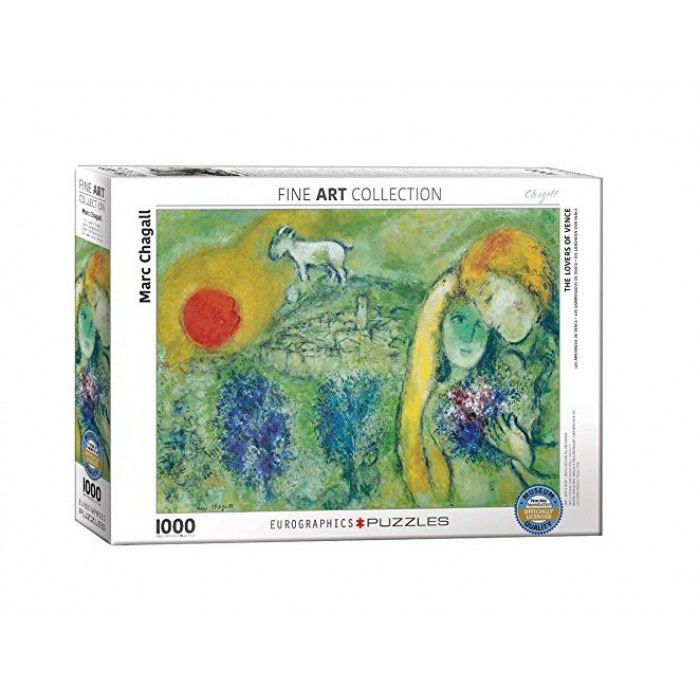 Puzzle  Eurographics-6000-0848 Marc Chagall - Les Amoureux de Vence