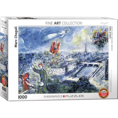 Puzzle Eurographics-6000-0850 Chagall Marc - Le Bouquet de Paris