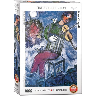Puzzle Eurographics-6000-0852 Marc Chagall - Le Violoniste Bleu
