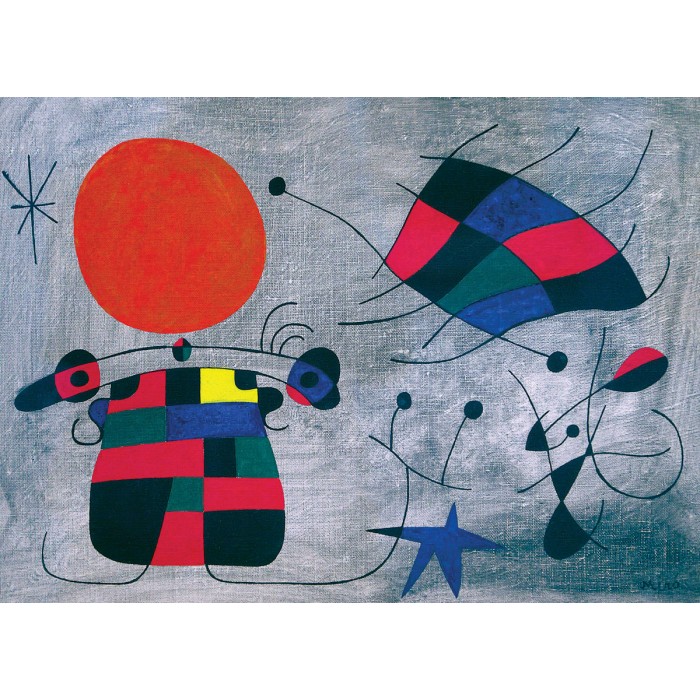 Puzzle Eurographics-6000-0856 Joan Miro - Le Sourire aux Ailes Flamboyantes