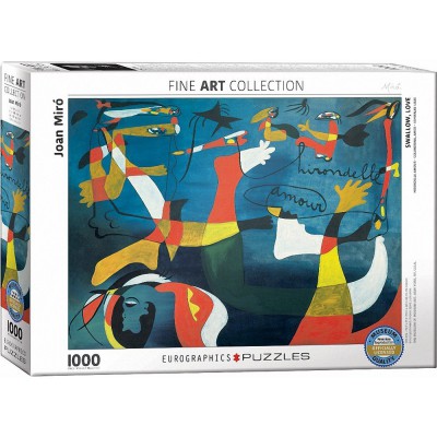 Puzzle Eurographics-6000-0859 Joan Miro - Hirondelle Amour